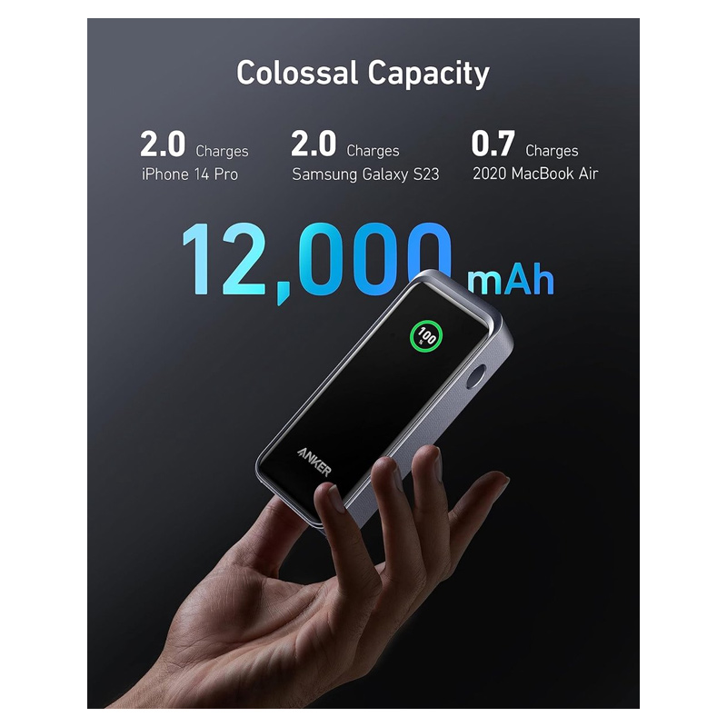Anker Powerbank 12000 mAh Prima Zwart - Afbeelding 3