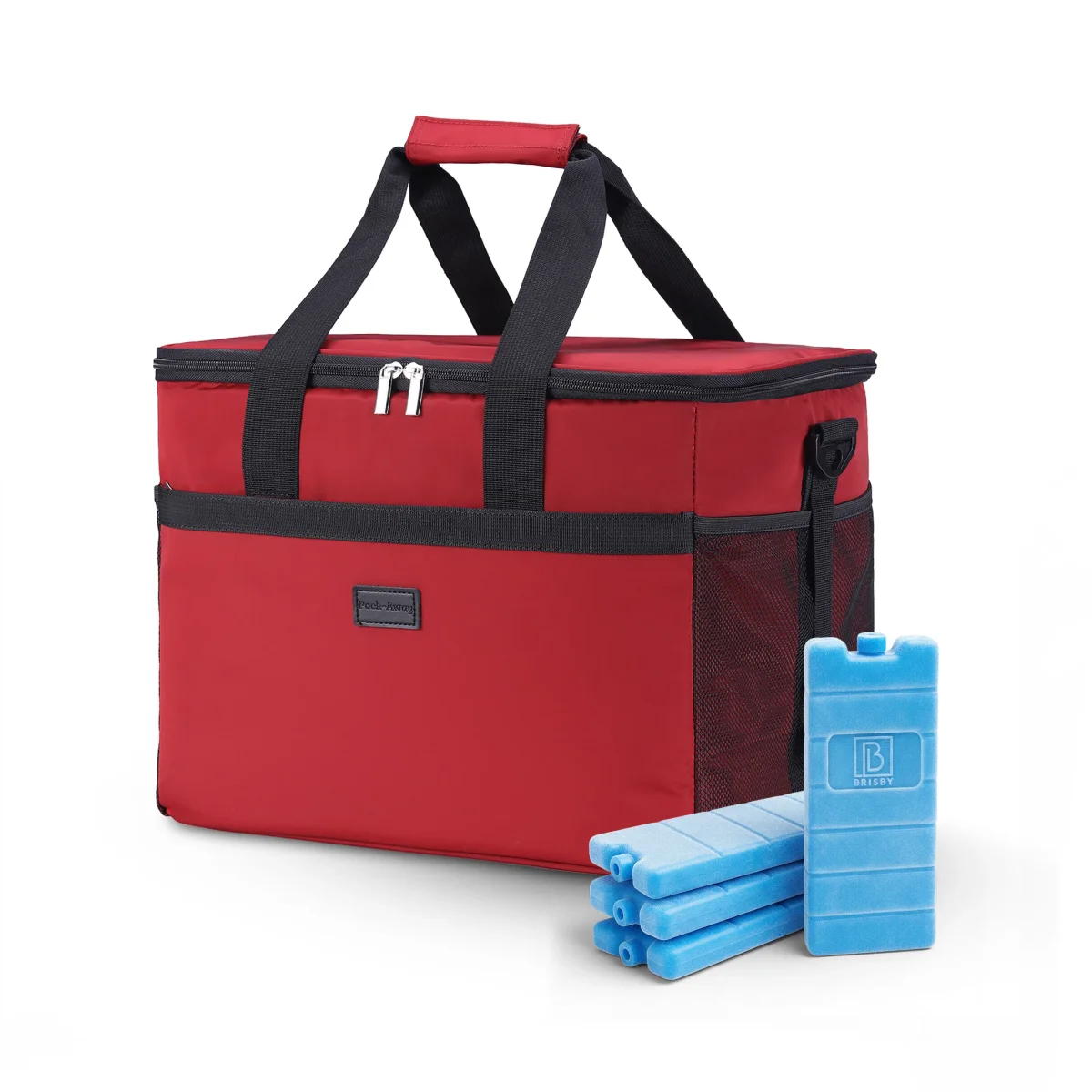 Packaway Koeltas 30L rood - incl. 4 koelelementen, draagband